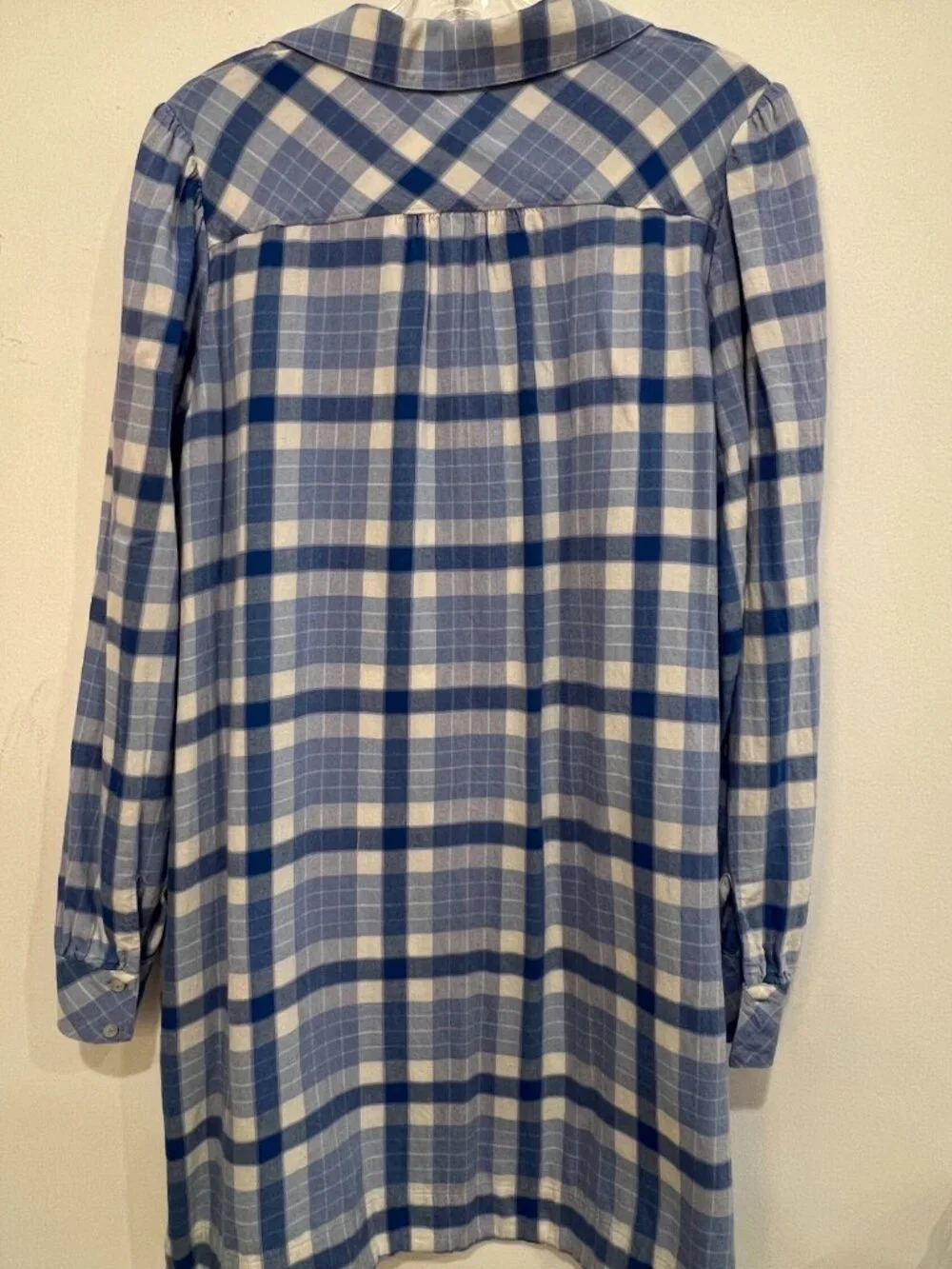 Vineyard vines Plaid Shirt DressWomen Size L Blue